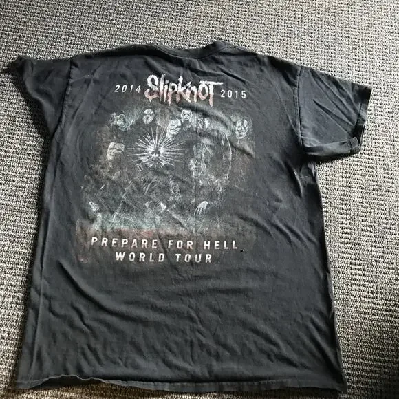 Slipknot 2014-15 Prepare For Hell World‎ Tour Tee Shirt